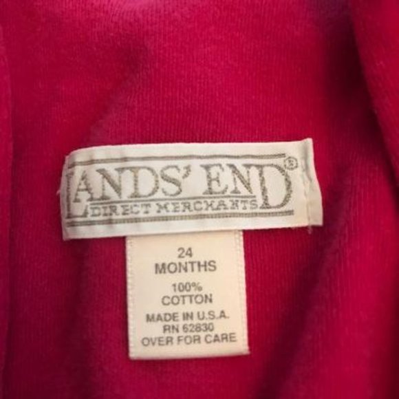 Toddler Land's End overalls with embroidery - Picture 3 of 3